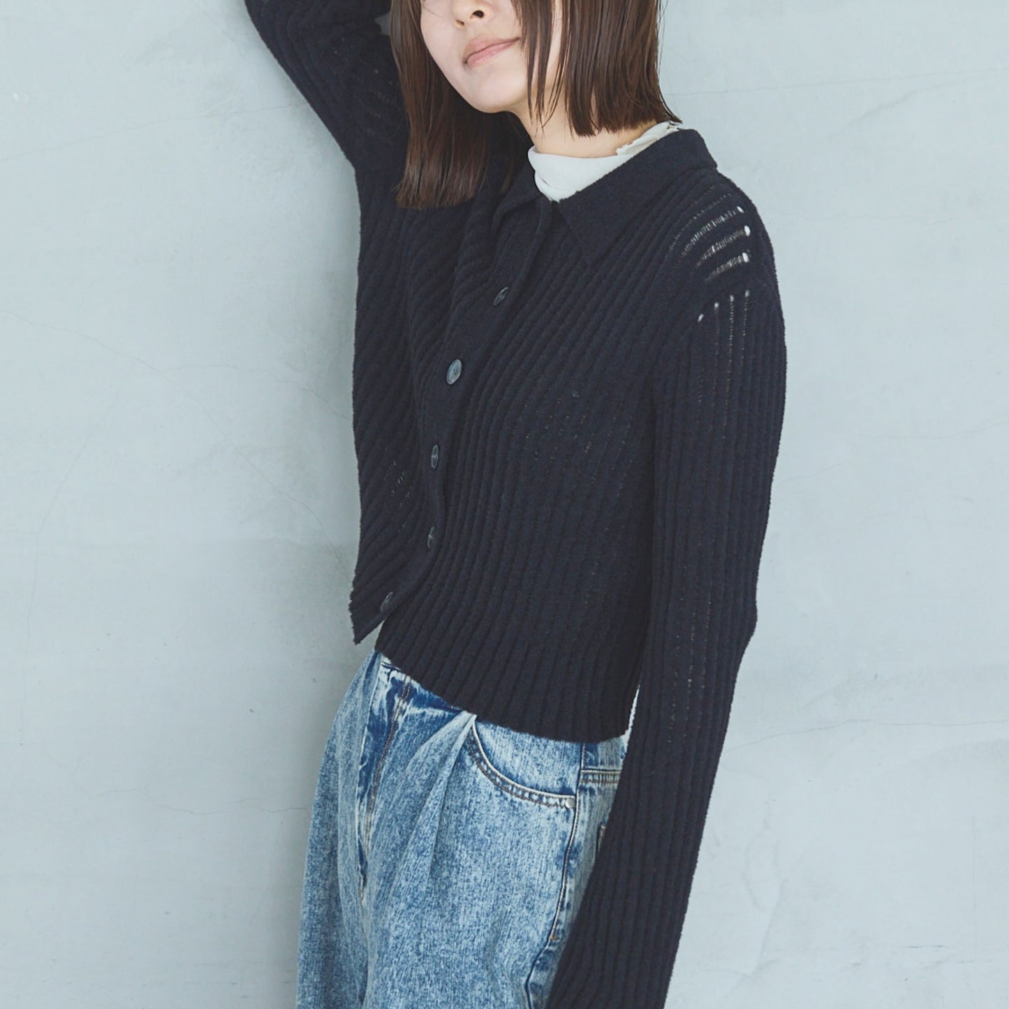 Flocked Tulle Pullover