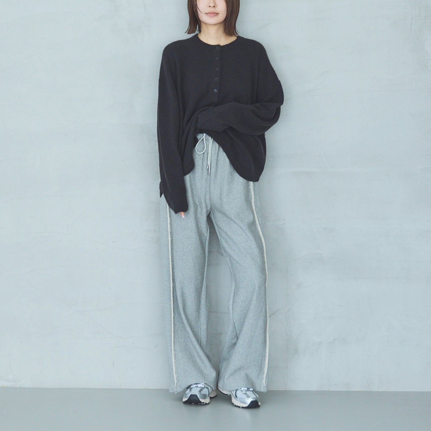 Henley Neck Pullover FOX VELVET