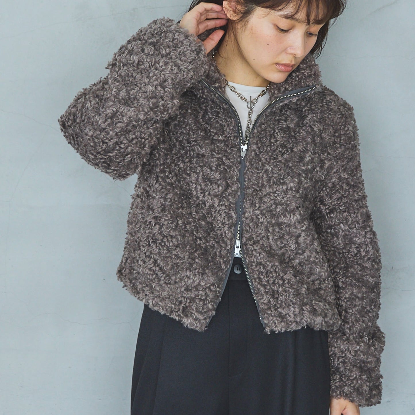 Short Faux Fur Jacket