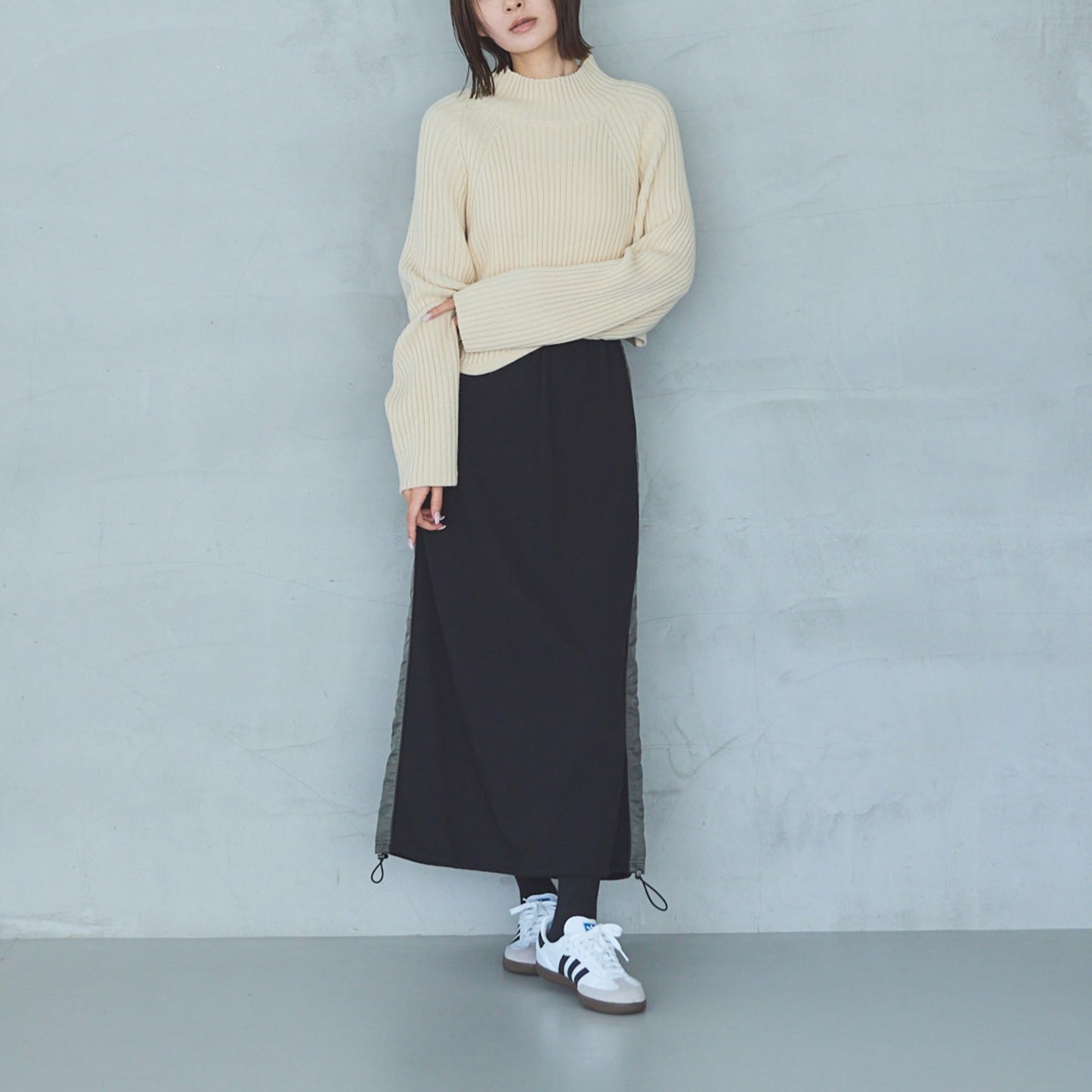 5-Gauge Asymmetric Ribbed Pullover