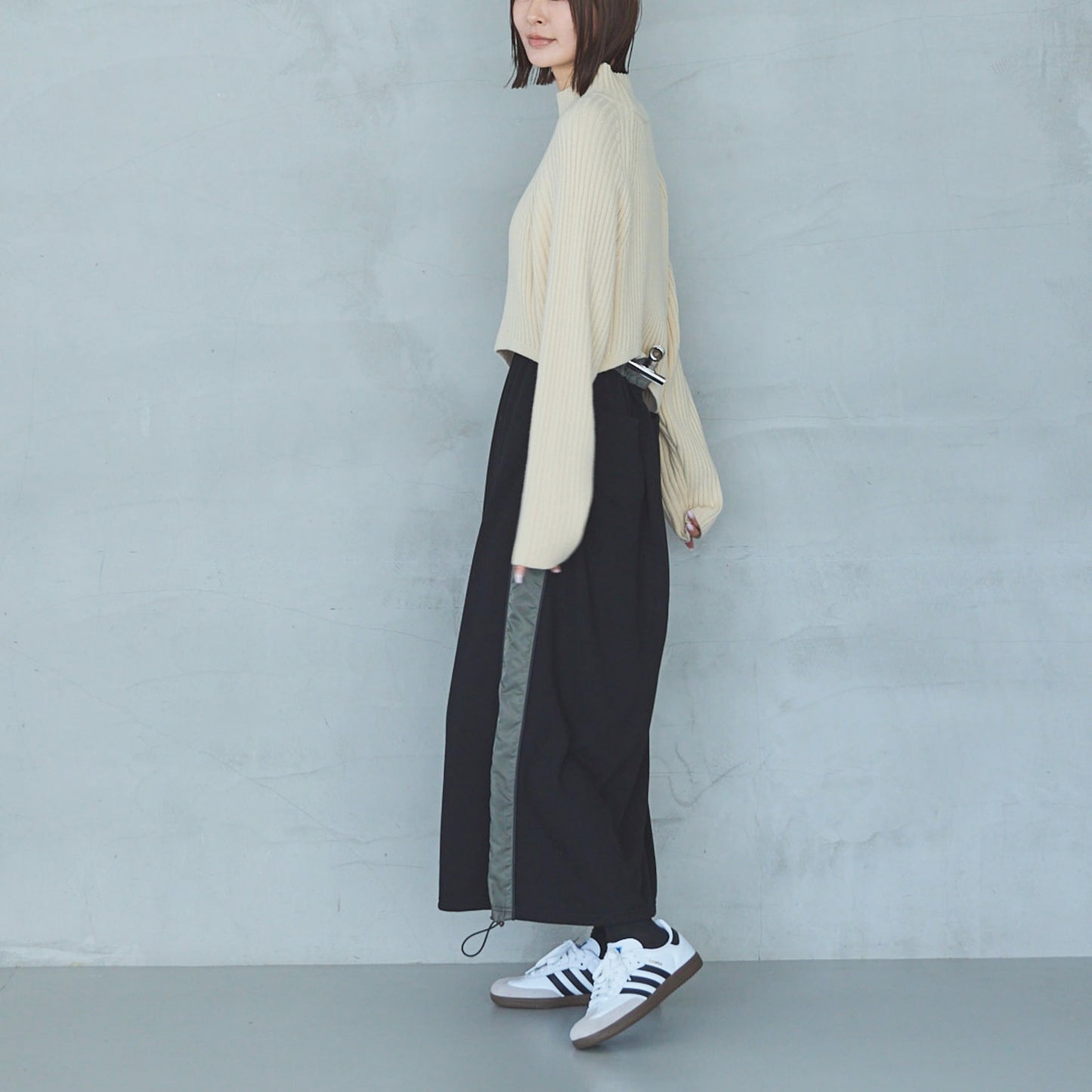 5-Gauge Asymmetric Ribbed Pullover