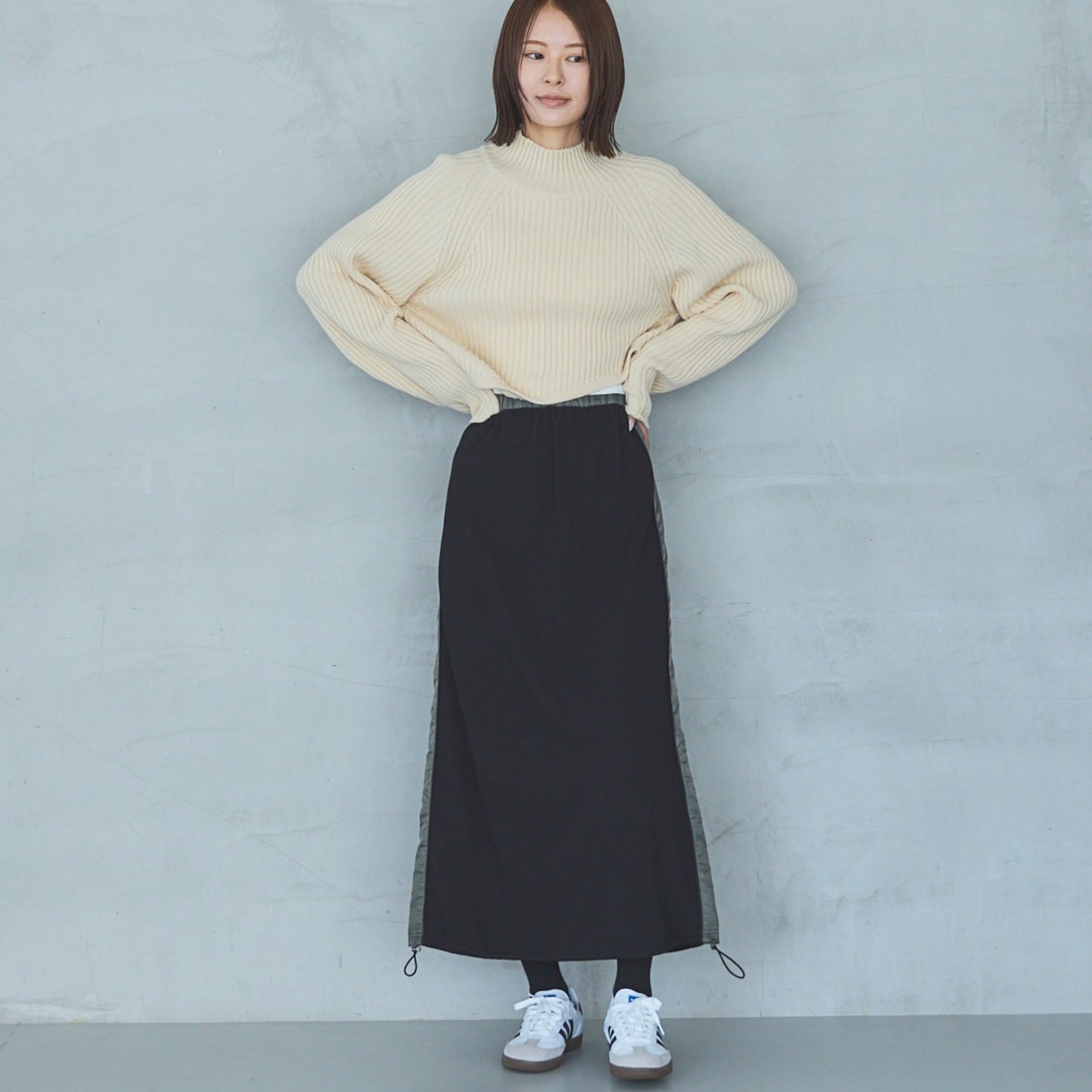 5-Gauge Asymmetric Ribbed Pullover