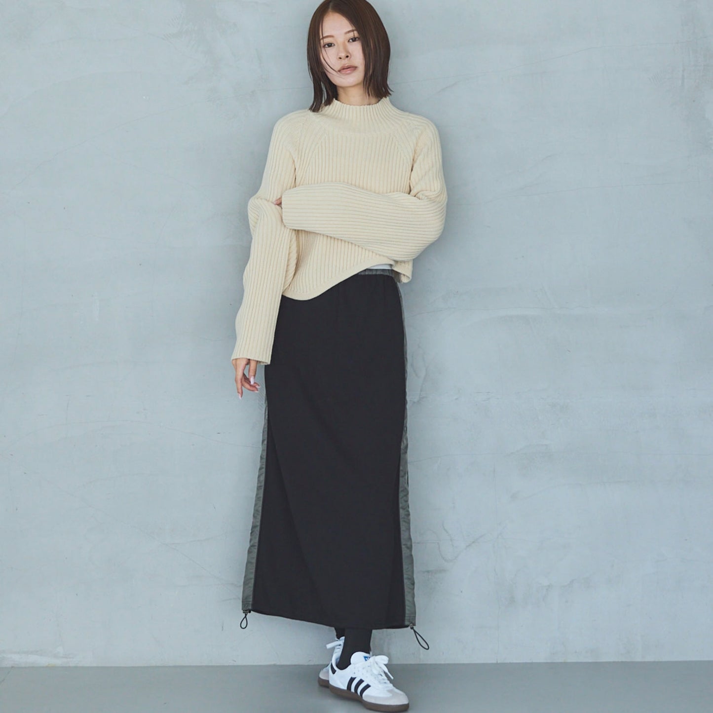 5-Gauge Asymmetric Ribbed Pullover