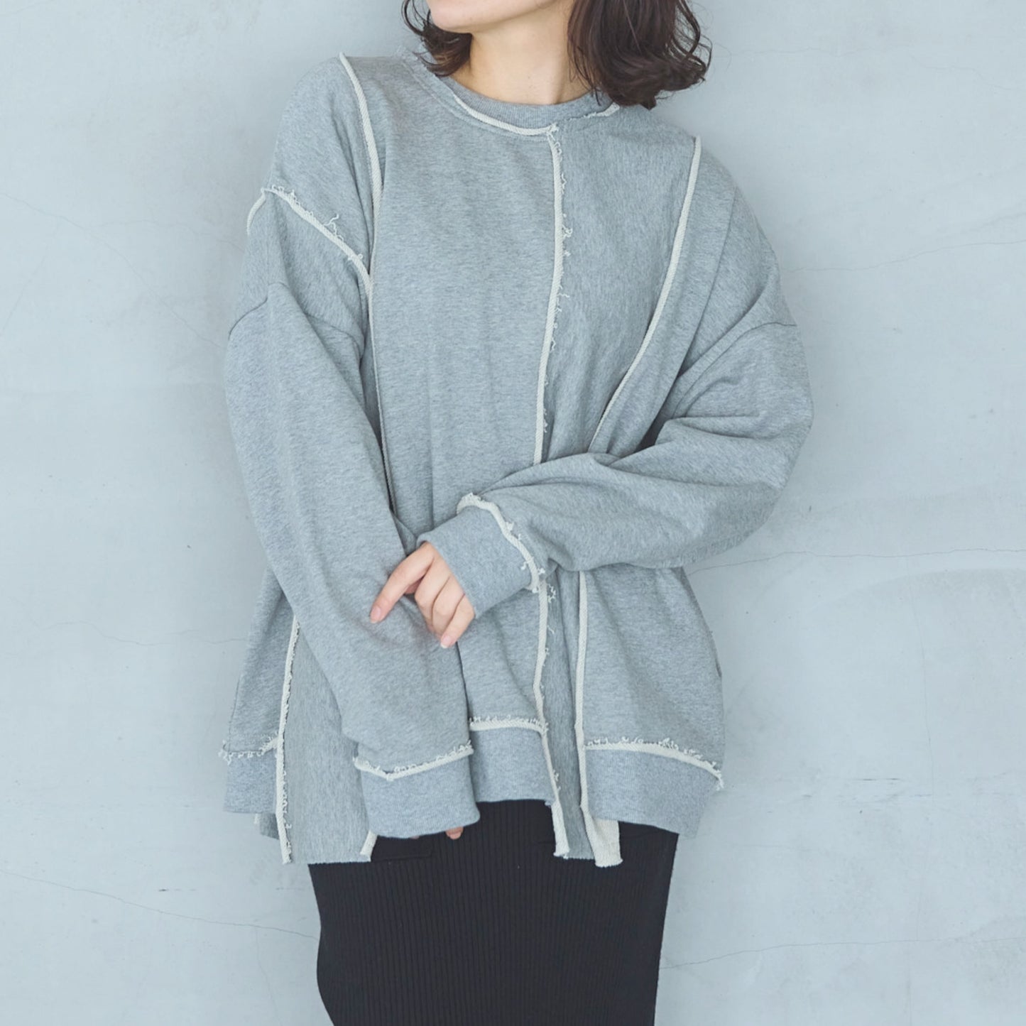 Cut-Off Jersey Pullover UNISEX