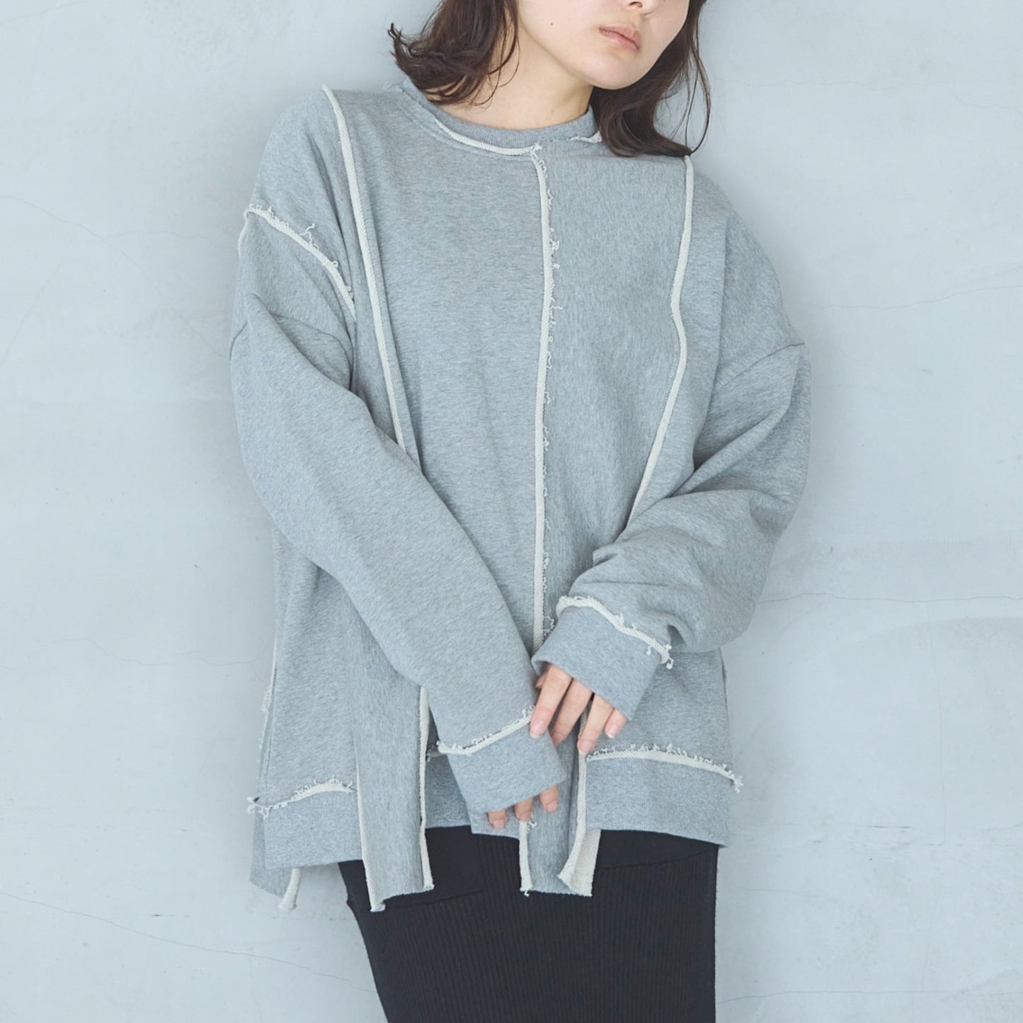 Cut-Off Jersey Pullover UNISEX