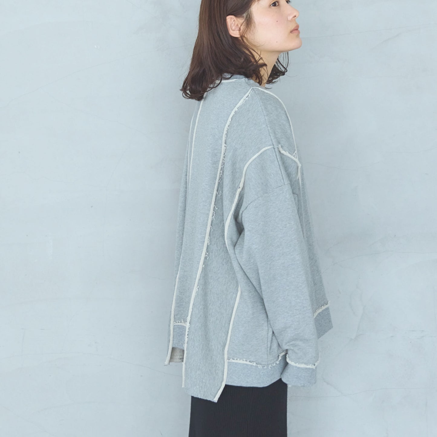 Cut-Off Jersey Pullover UNISEX