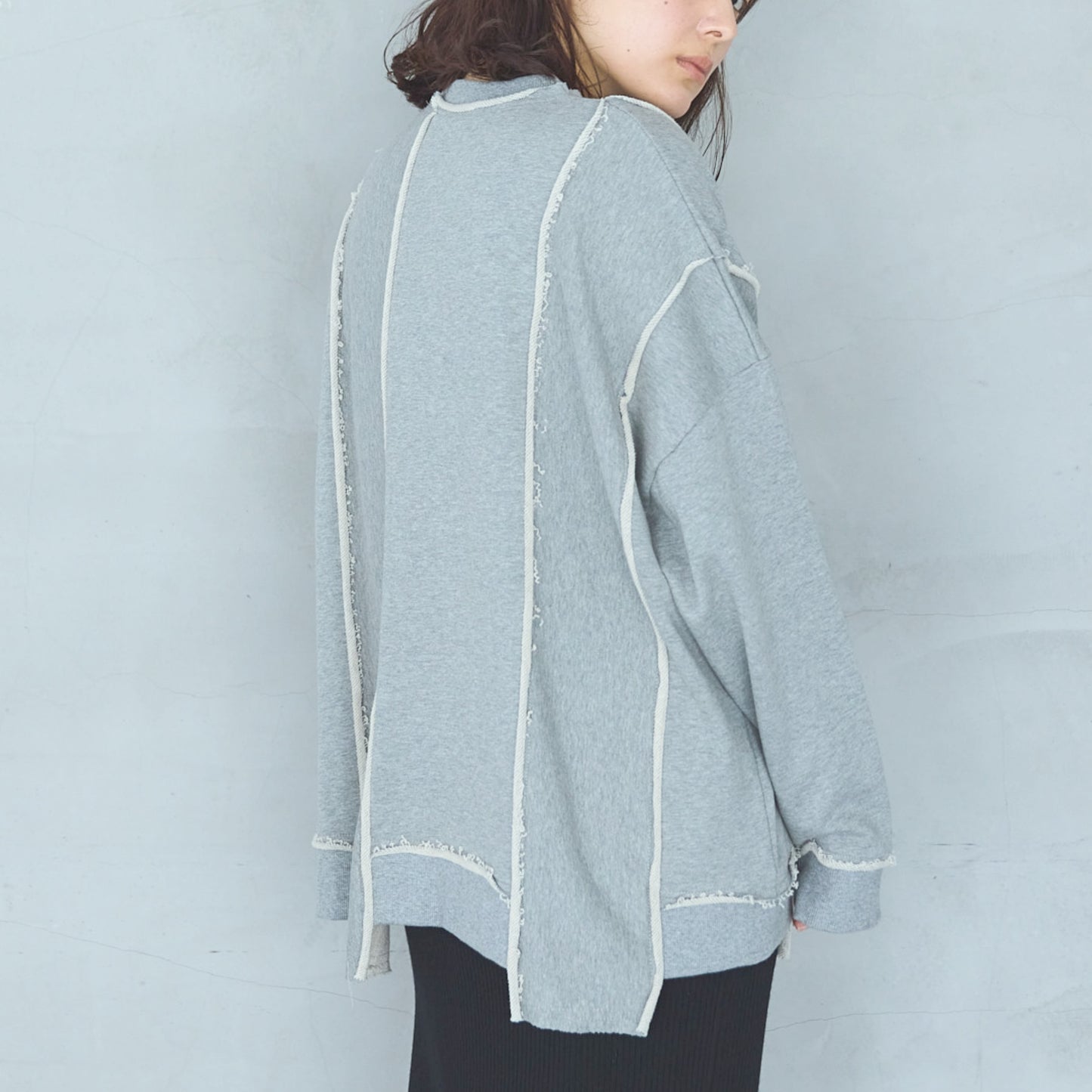 Cut-Off Jersey Pullover UNISEX