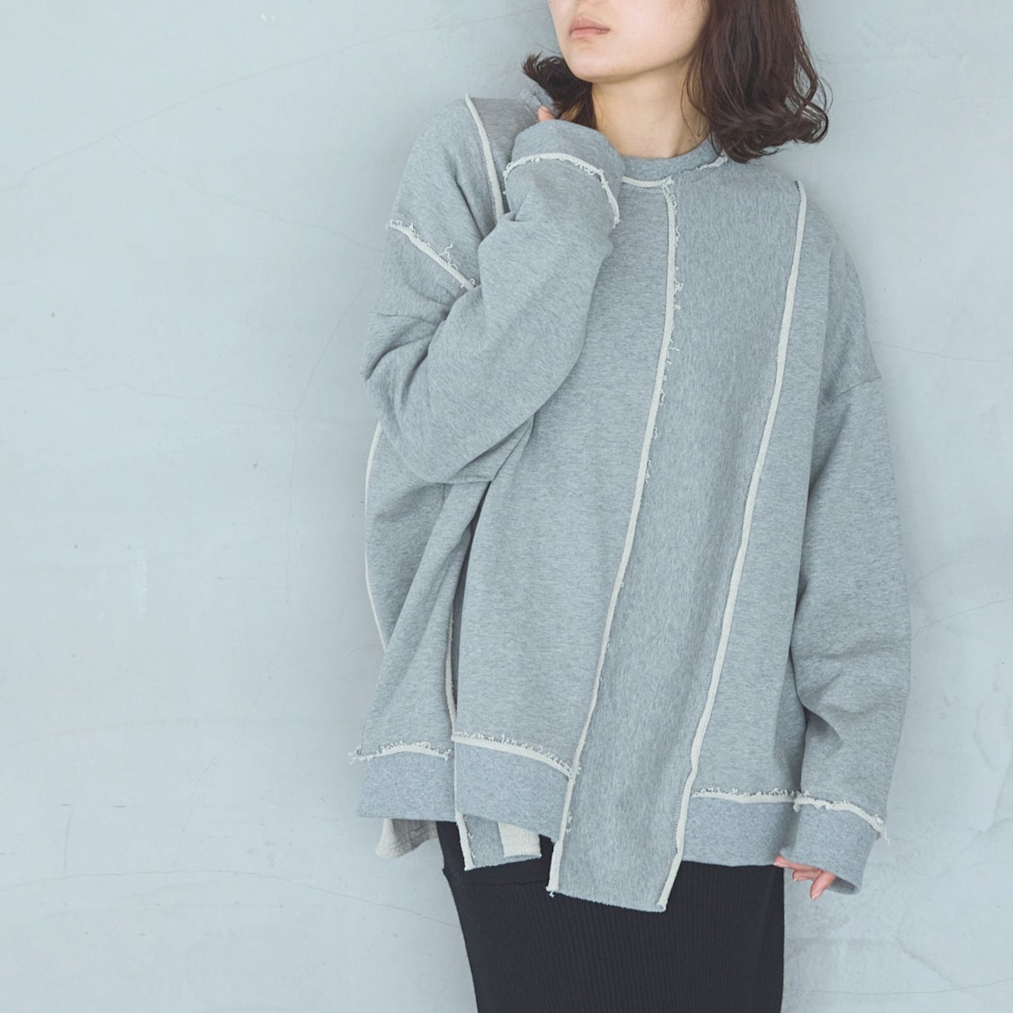 Cut-Off Jersey Pullover UNISEX