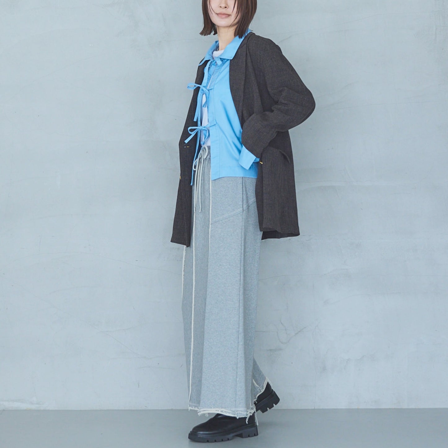 Cut-Off Jersey Skirt