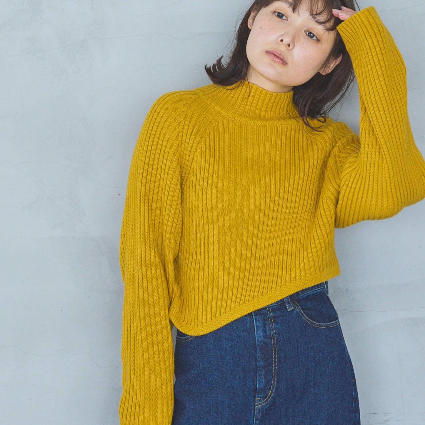 5-Gauge Asymmetric Ribbed Pullover