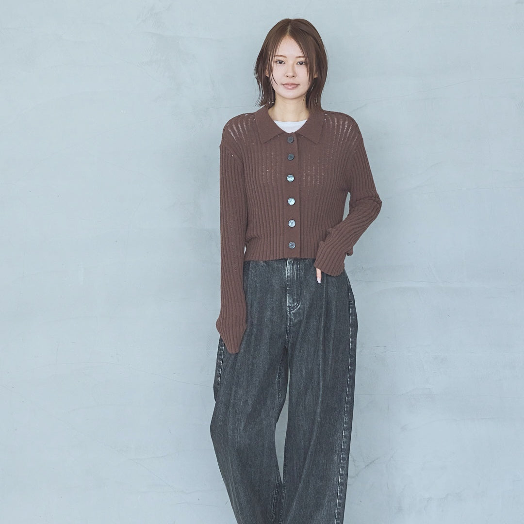 Feather Yarn Sheer Pullover