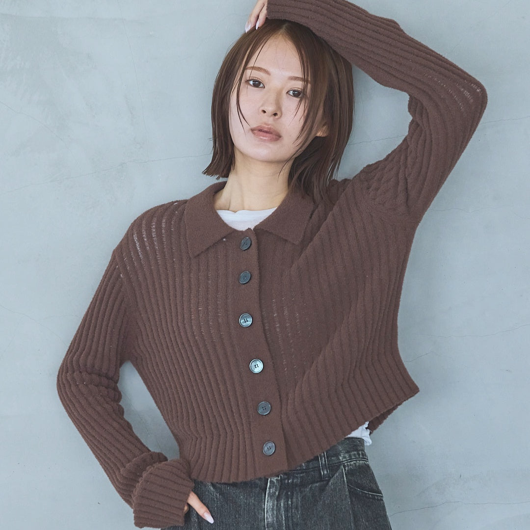 Feather Yarn Sheer Pullover