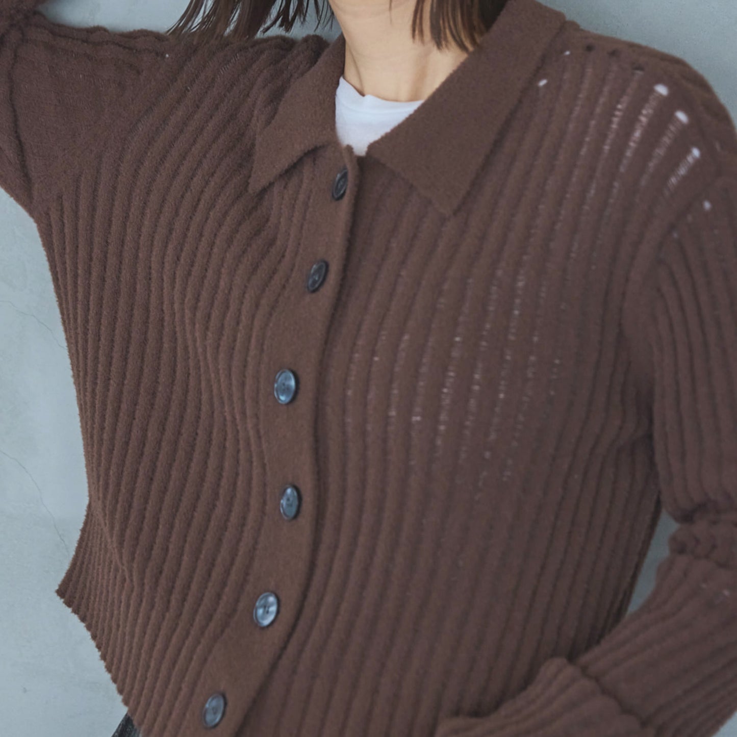 Feather Yarn Sheer Pullover
