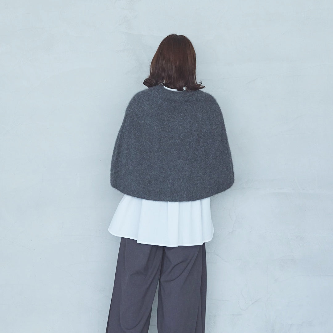 Volume Sleeve Blouse with Ribbed Cuffs