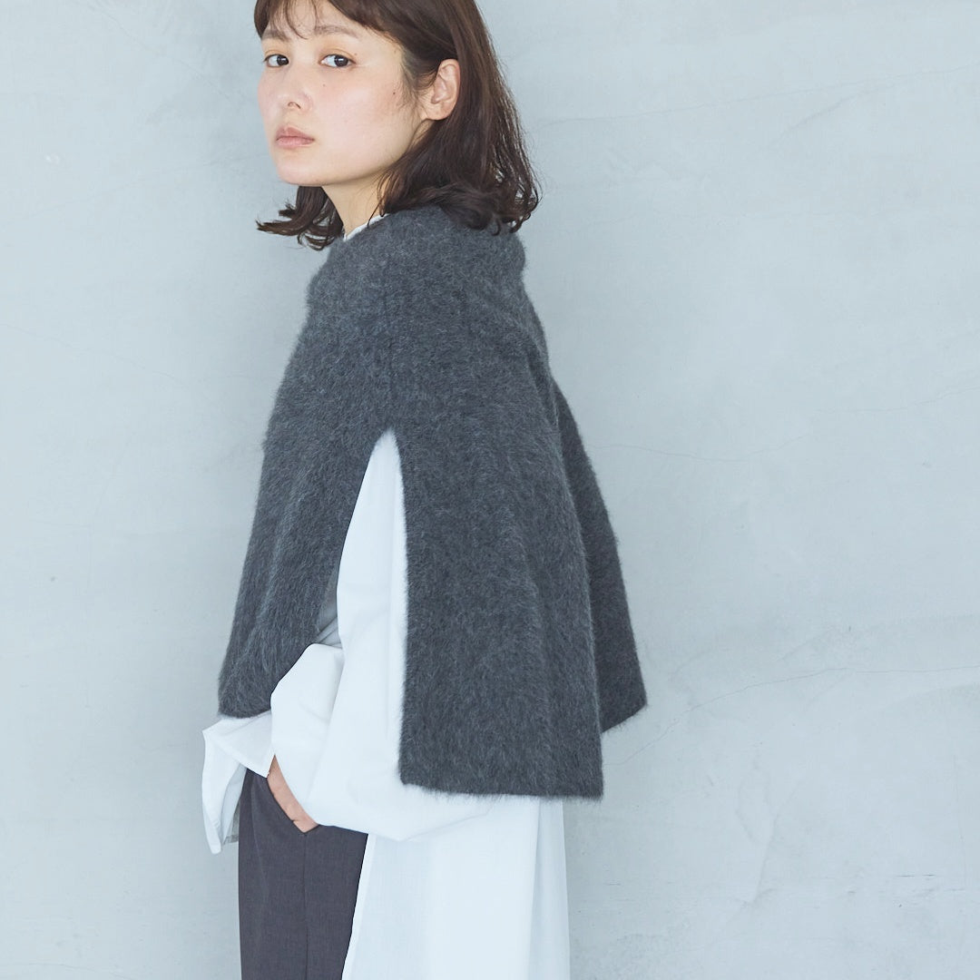 Volume Sleeve Blouse with Ribbed Cuffs