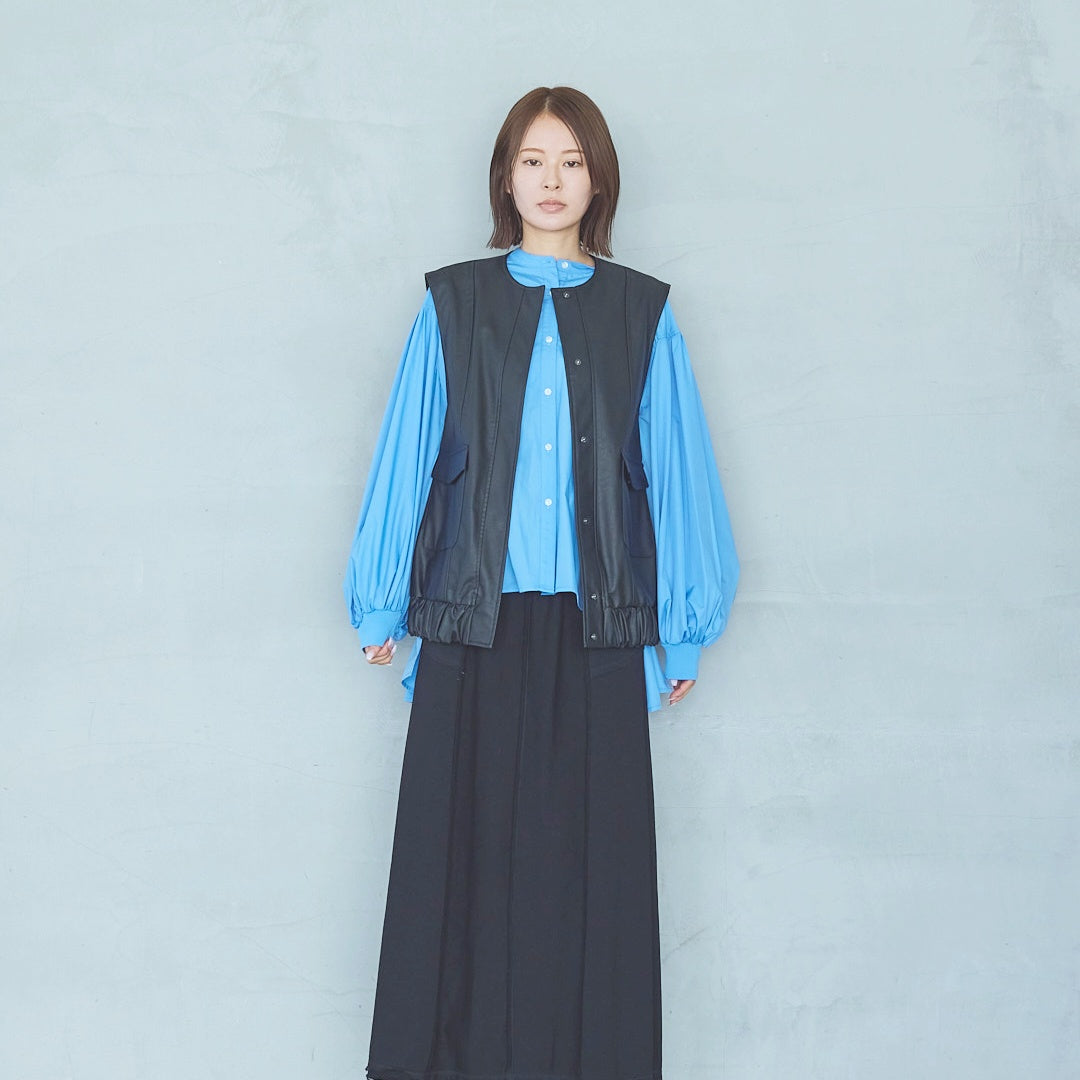 Cut-Off Jersey Skirt