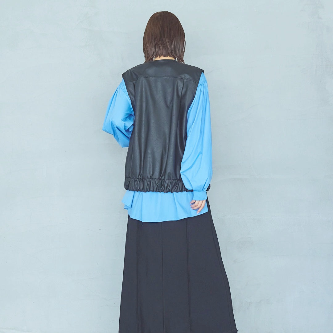 Cut-Off Jersey Skirt