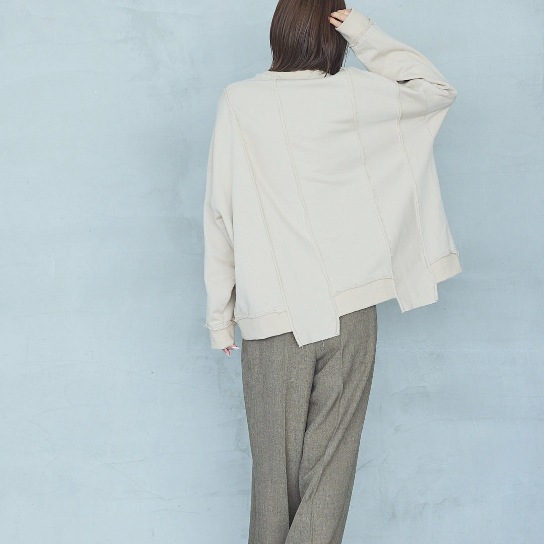 Cut-Off Jersey Pullover UNISEX