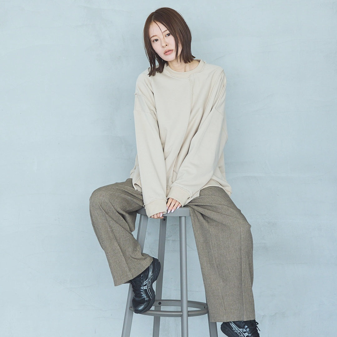 Cut-Off Jersey Pullover UNISEX