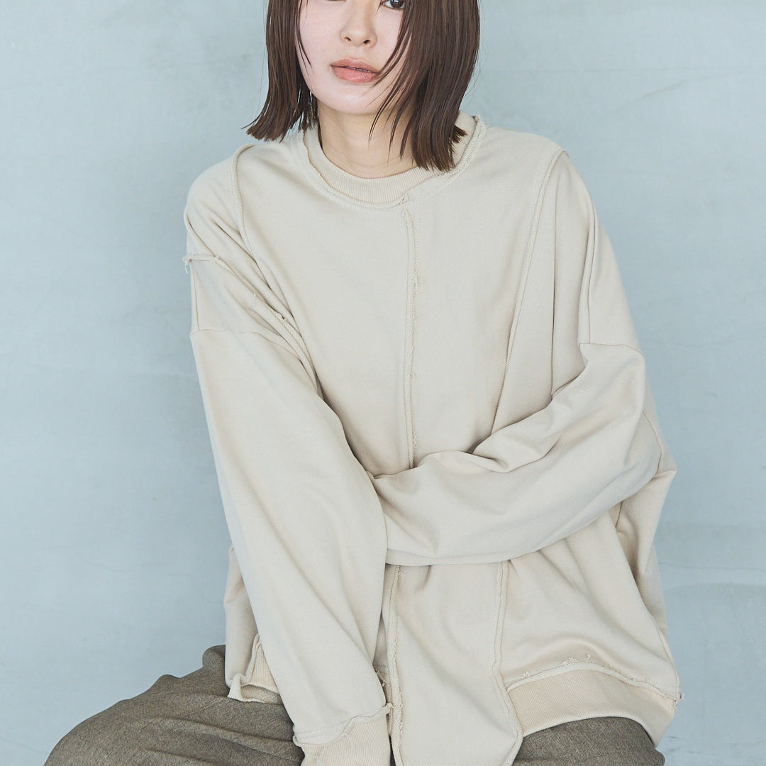 Cut-Off Jersey Pullover UNISEX