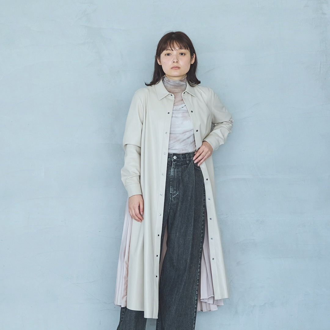 Soft Tulle Marble Print Pullover-25AW