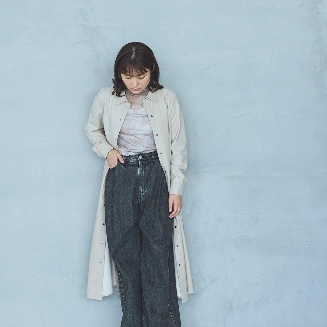 Soft Tulle Marble Print Pullover-25AW