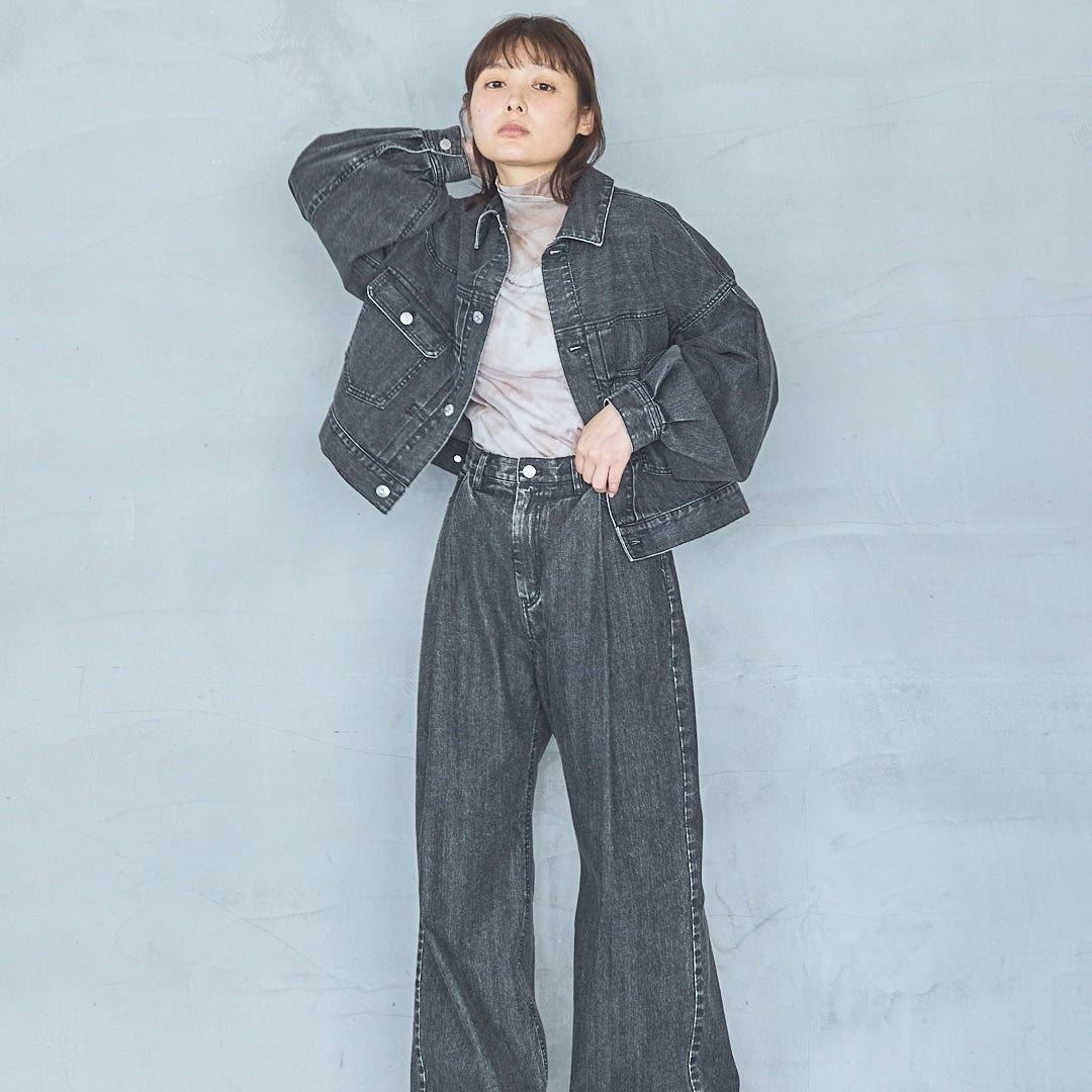 Soft Tulle Marble Print Pullover-25AW