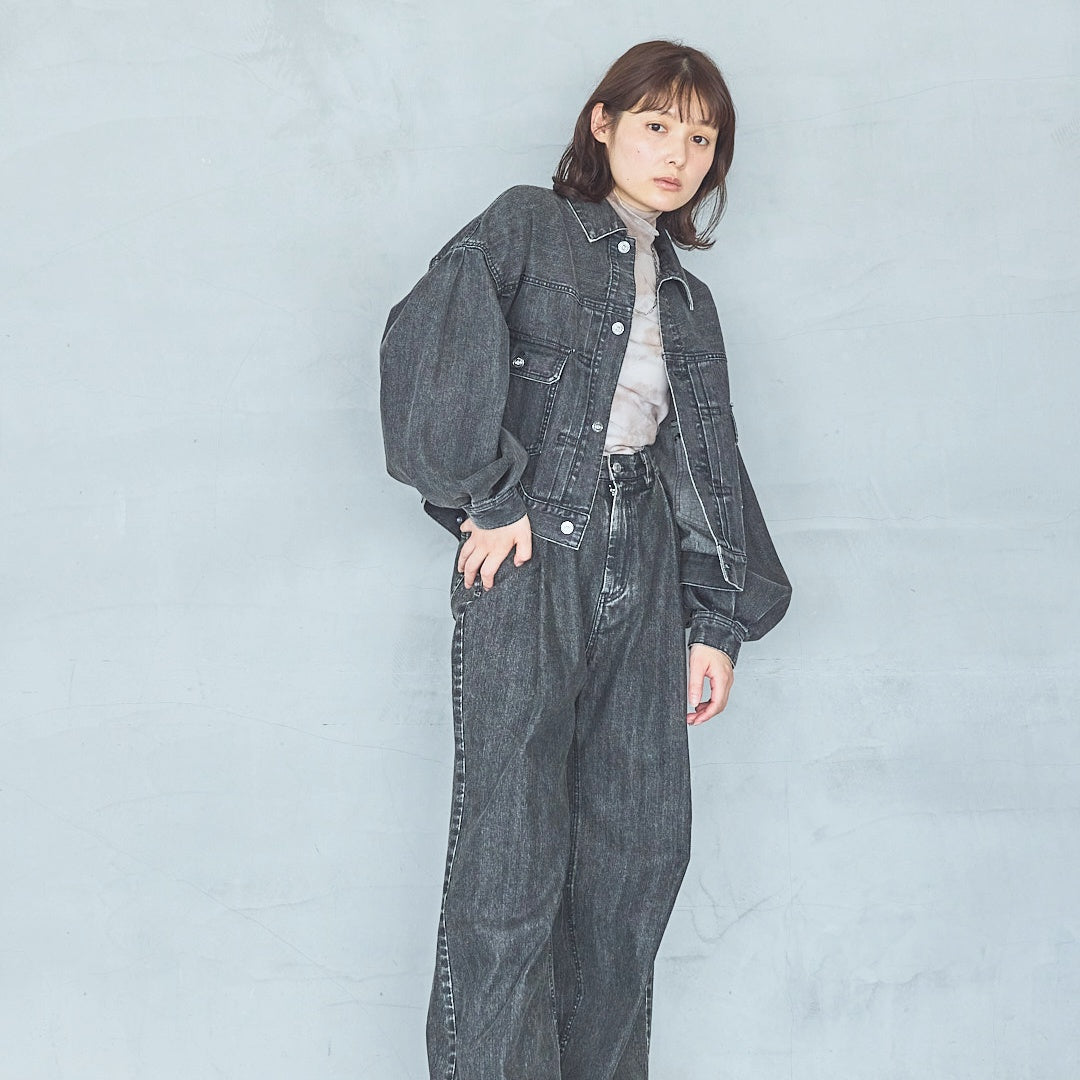 Soft Tulle Marble Print Pullover-25AW