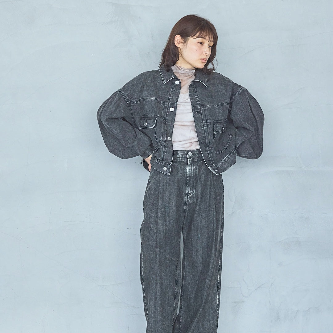 Soft Tulle Marble Print Pullover-25AW
