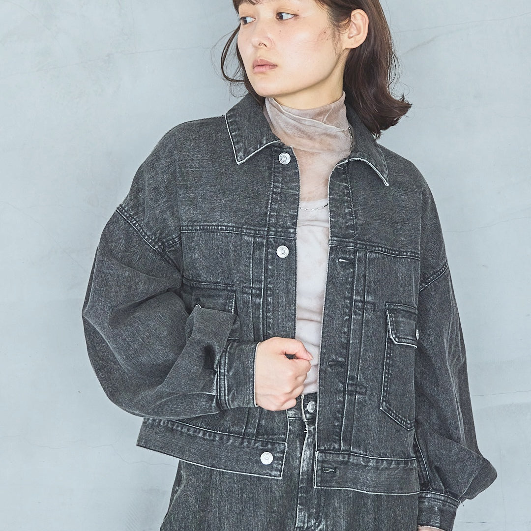 Soft Tulle Marble Print Pullover-25AW