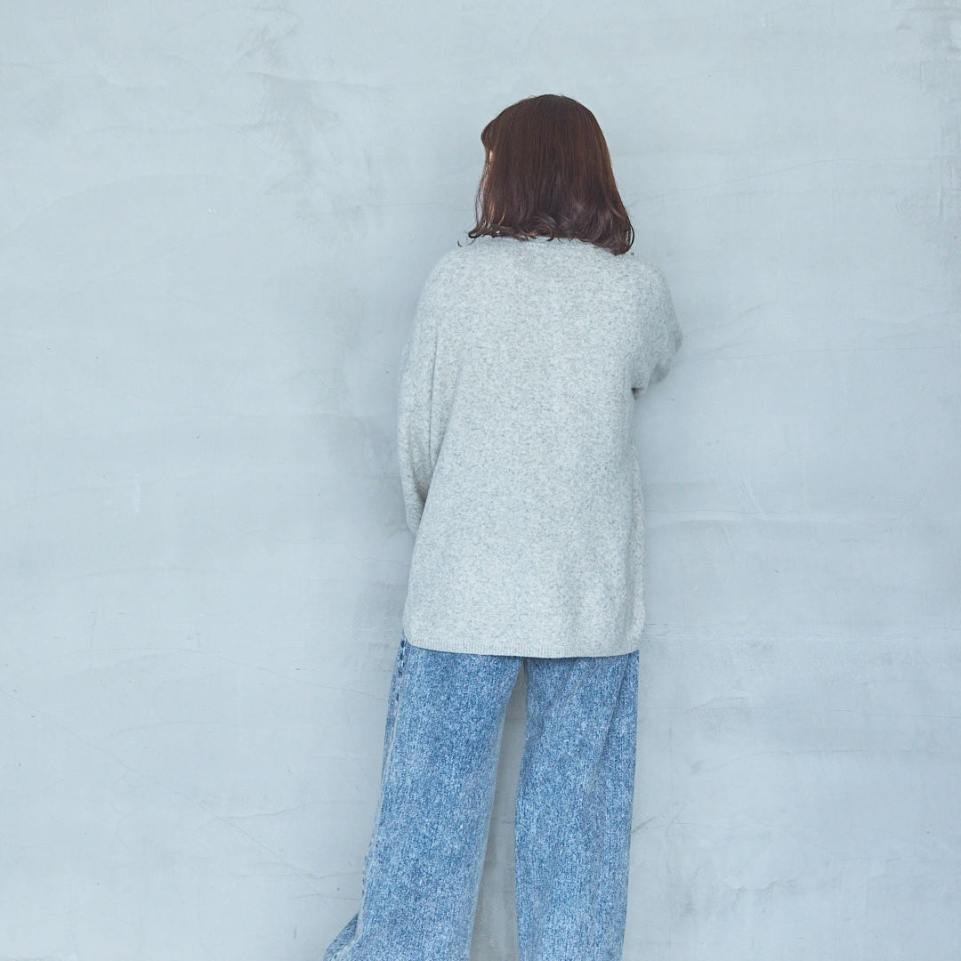 Henley Neck Pullover FOX VELVET
