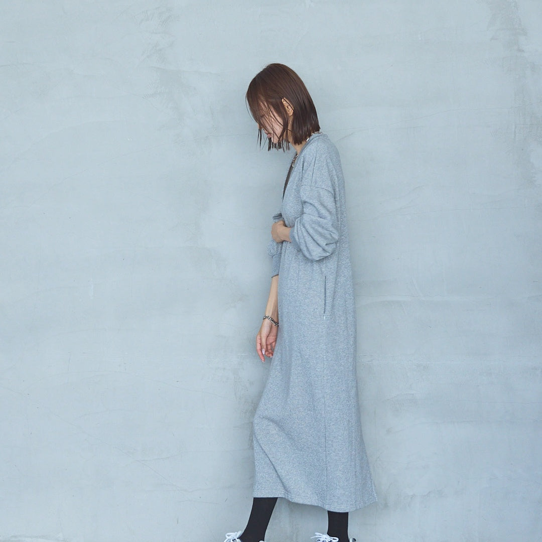 Bonded French Terry V-Neck Onepiece