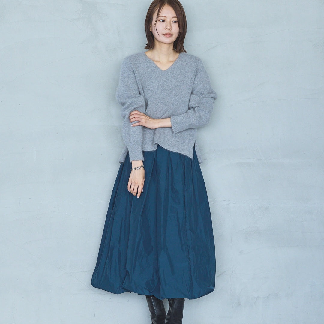 12-Gauge FOX Double-Face V-Neck Knit Pullover