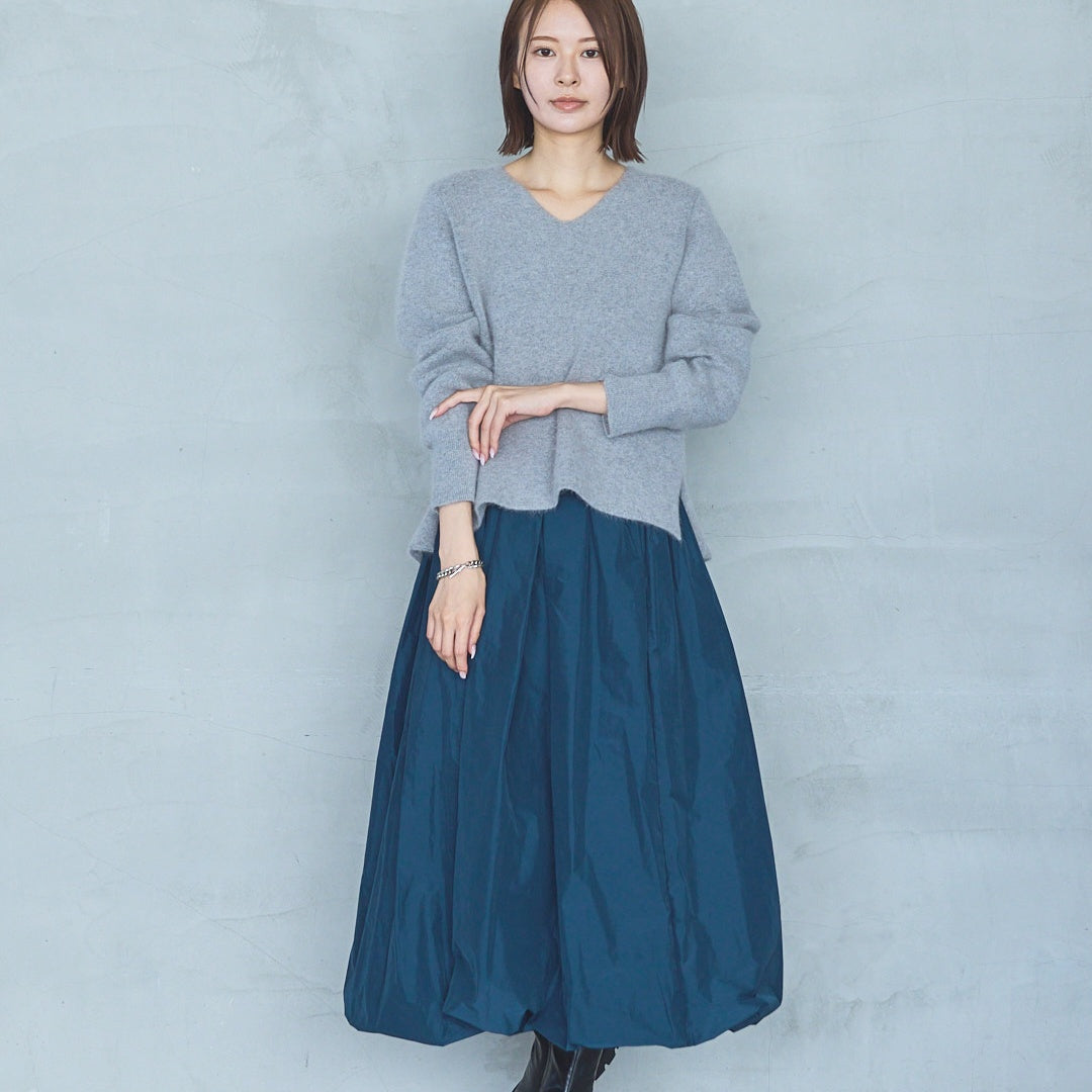 12-Gauge FOX Double-Face V-Neck Knit Pullover