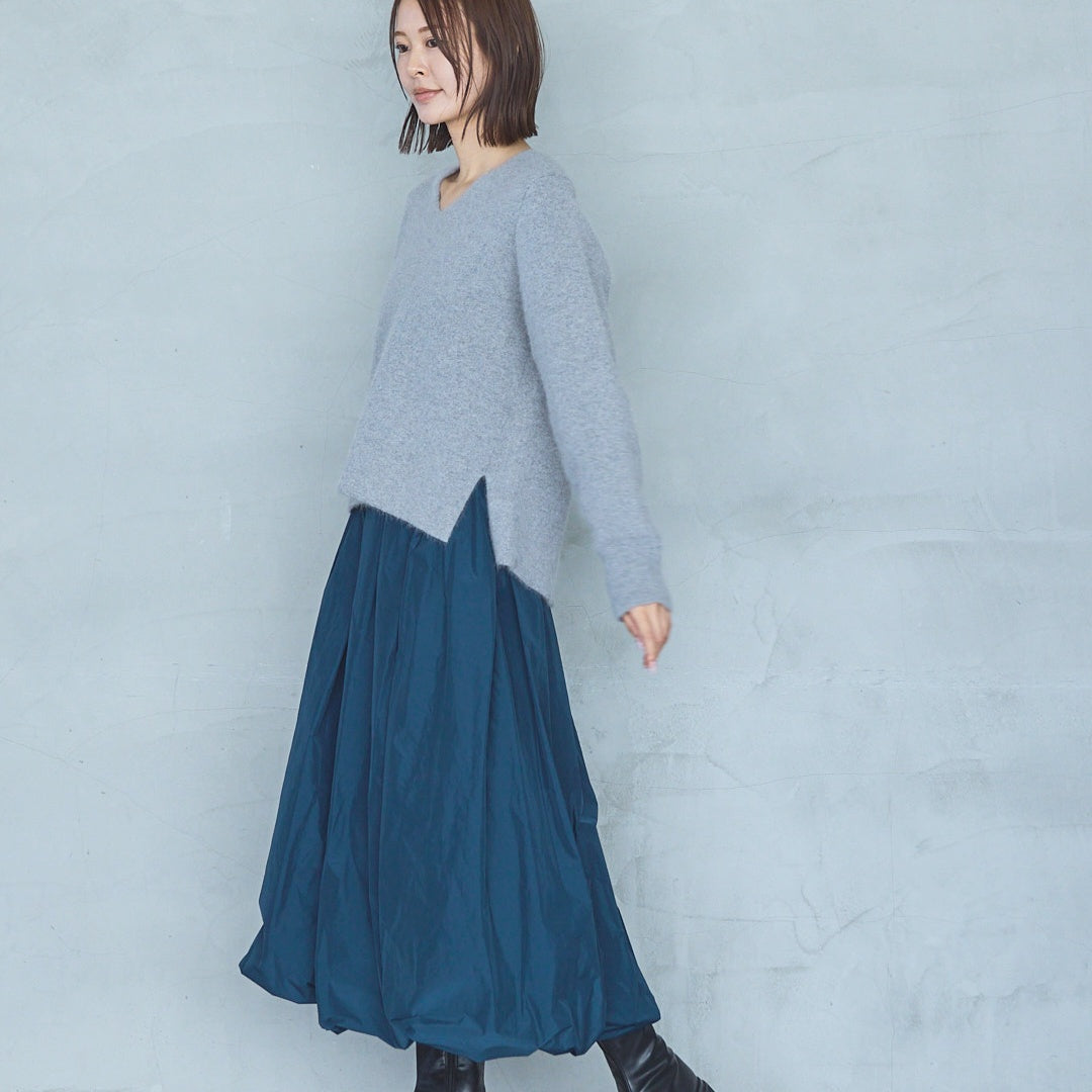 12-Gauge FOX Double-Face V-Neck Knit Pullover