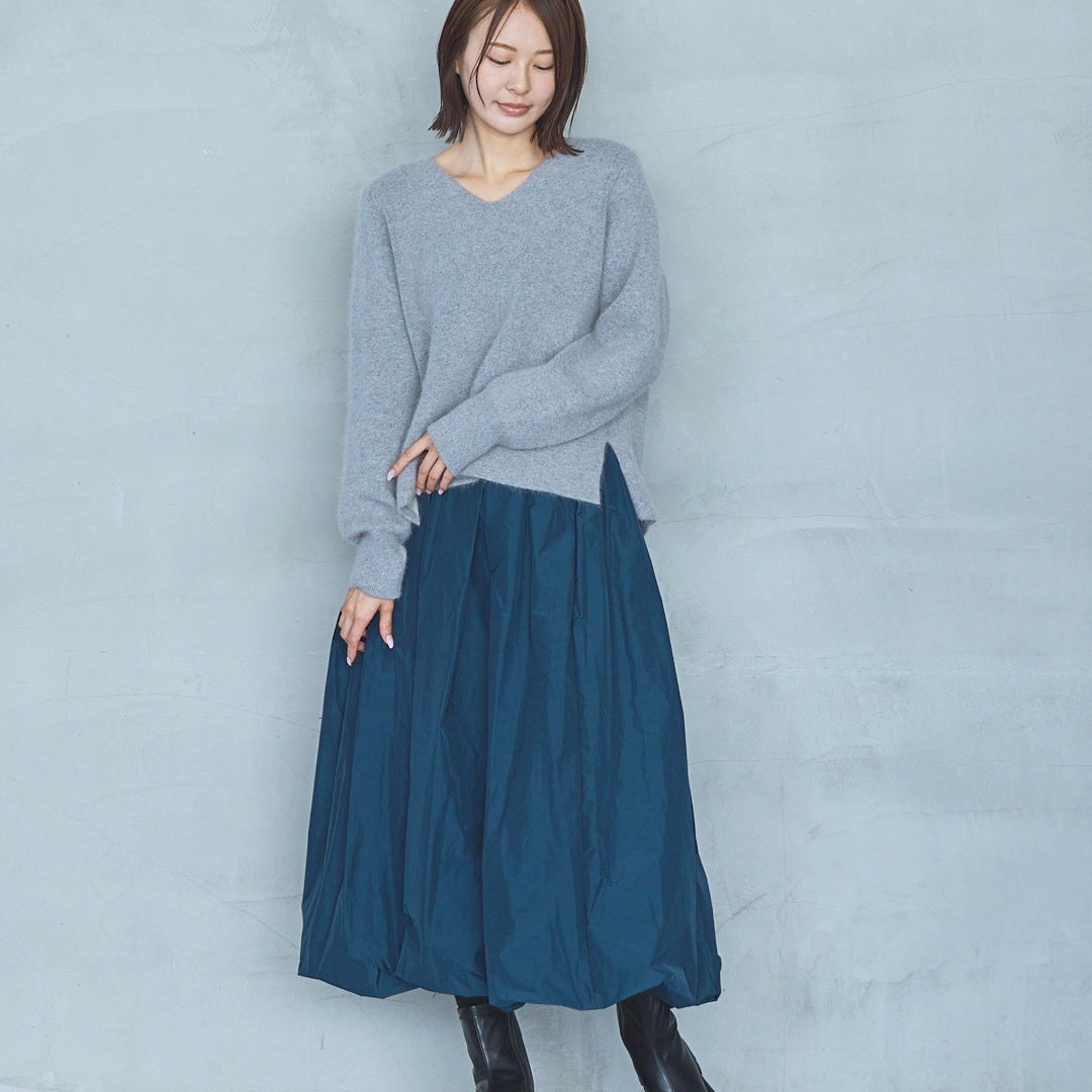 12-Gauge FOX Double-Face V-Neck Knit Pullover