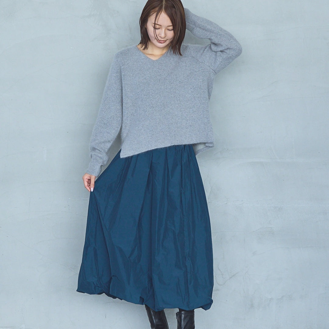 12-Gauge FOX Double-Face V-Neck Knit Pullover