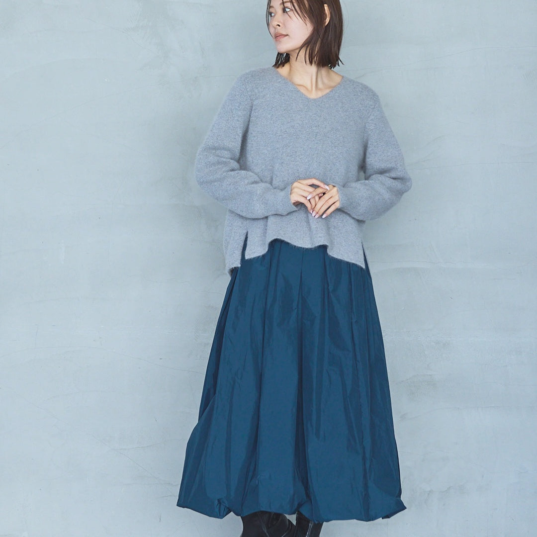 12-Gauge FOX Double-Face V-Neck Knit Pullover