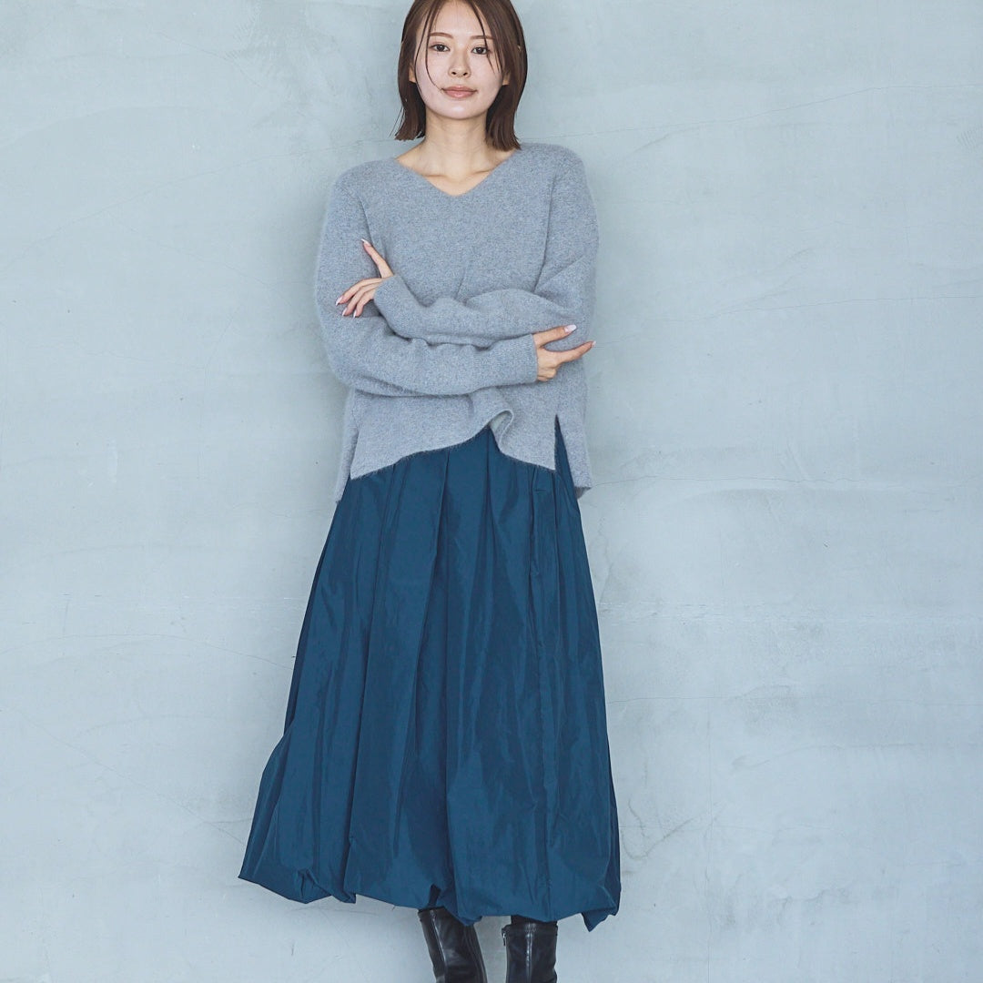 12-Gauge FOX Double-Face V-Neck Knit Pullover