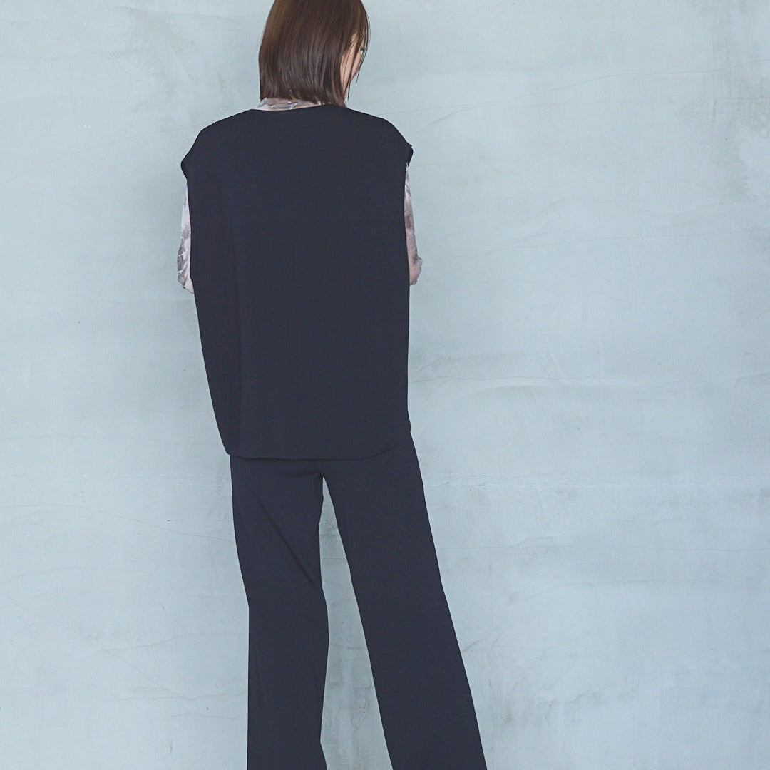 14-Gauge Rib Knit Flared Pants
