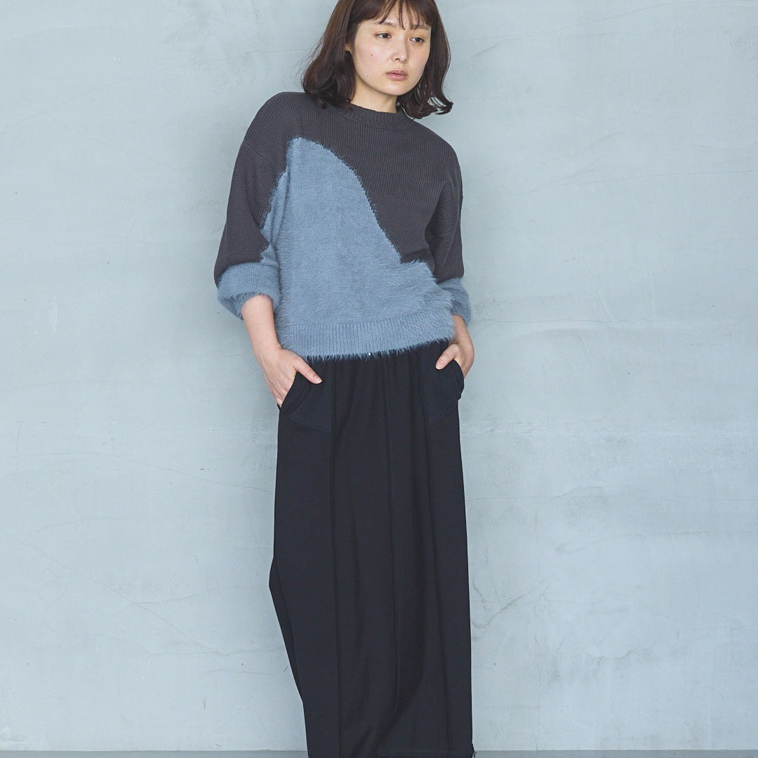 Cut-Off Jersey Skirt