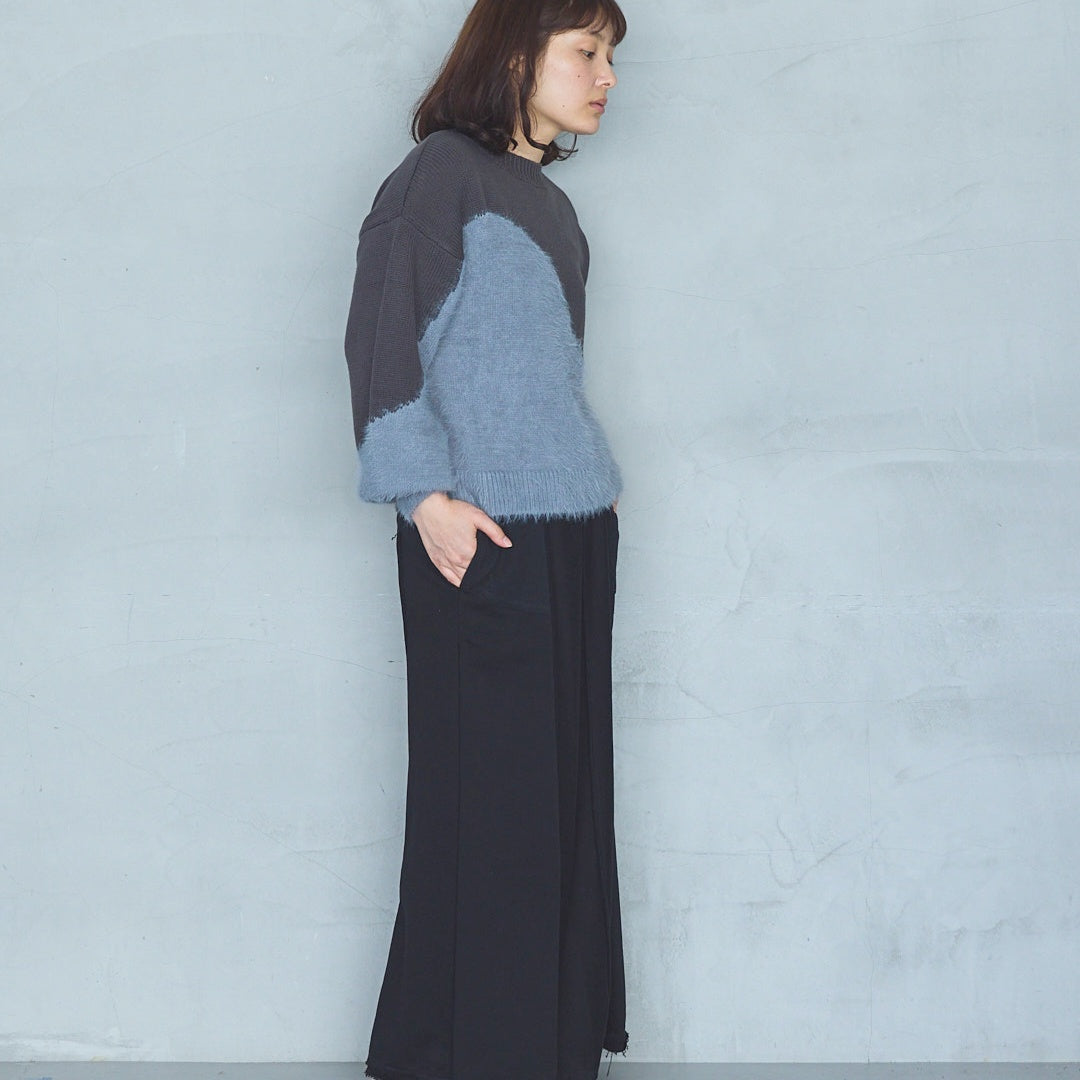 Cut-Off Jersey Skirt