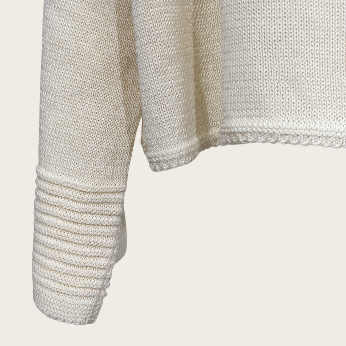 SHARLY CARN yarn cropped pullover knitted top