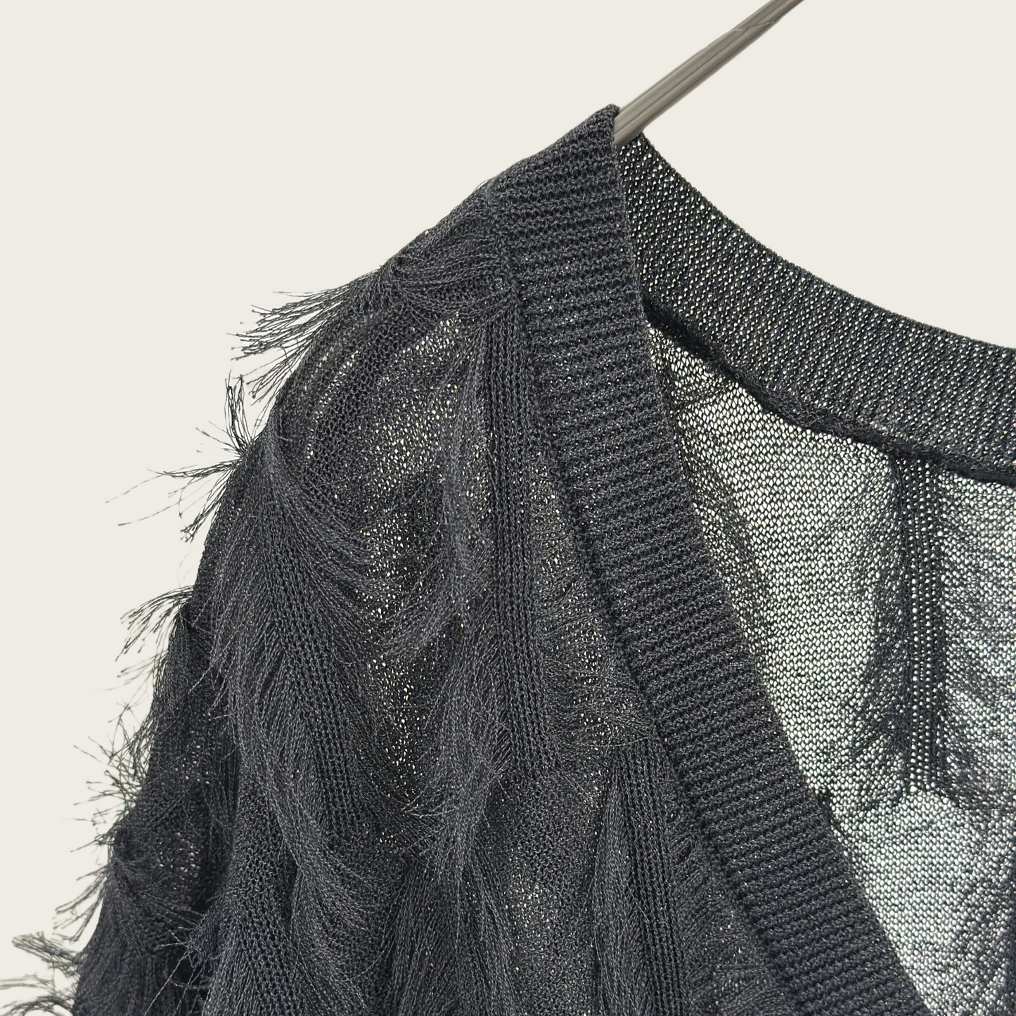 short tassel long vest
