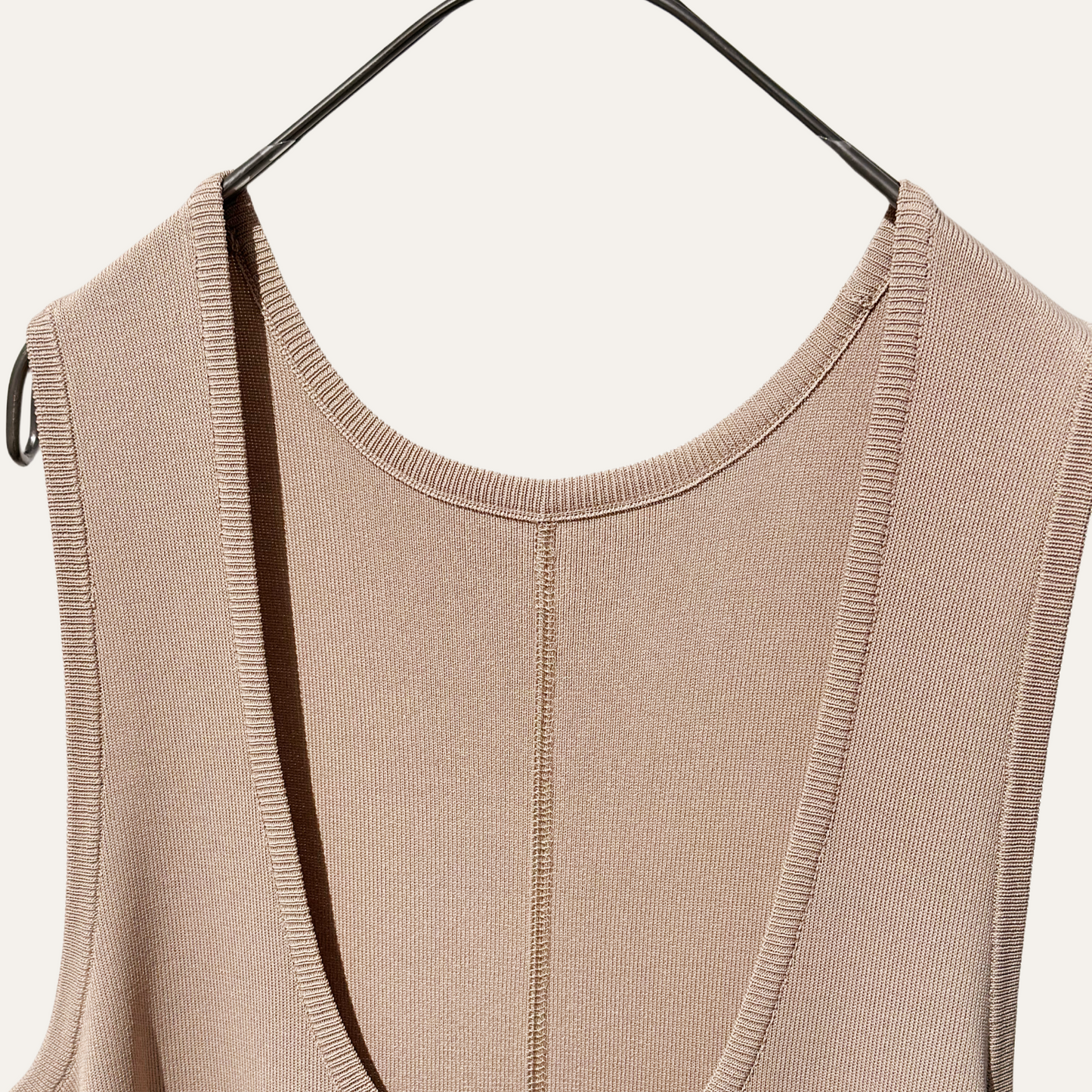 14G fine ribbed knitted dress