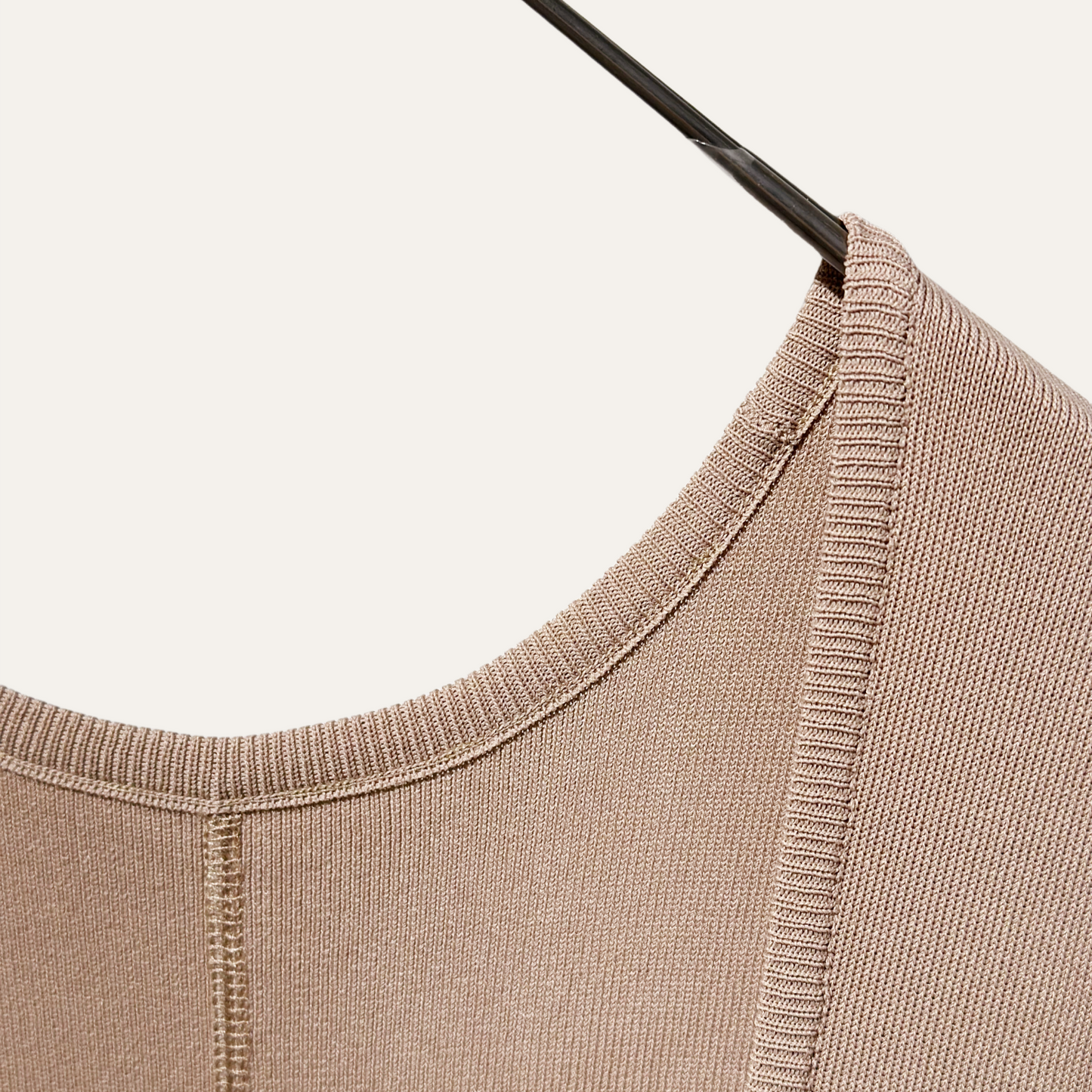 14G fine ribbed knitted dress