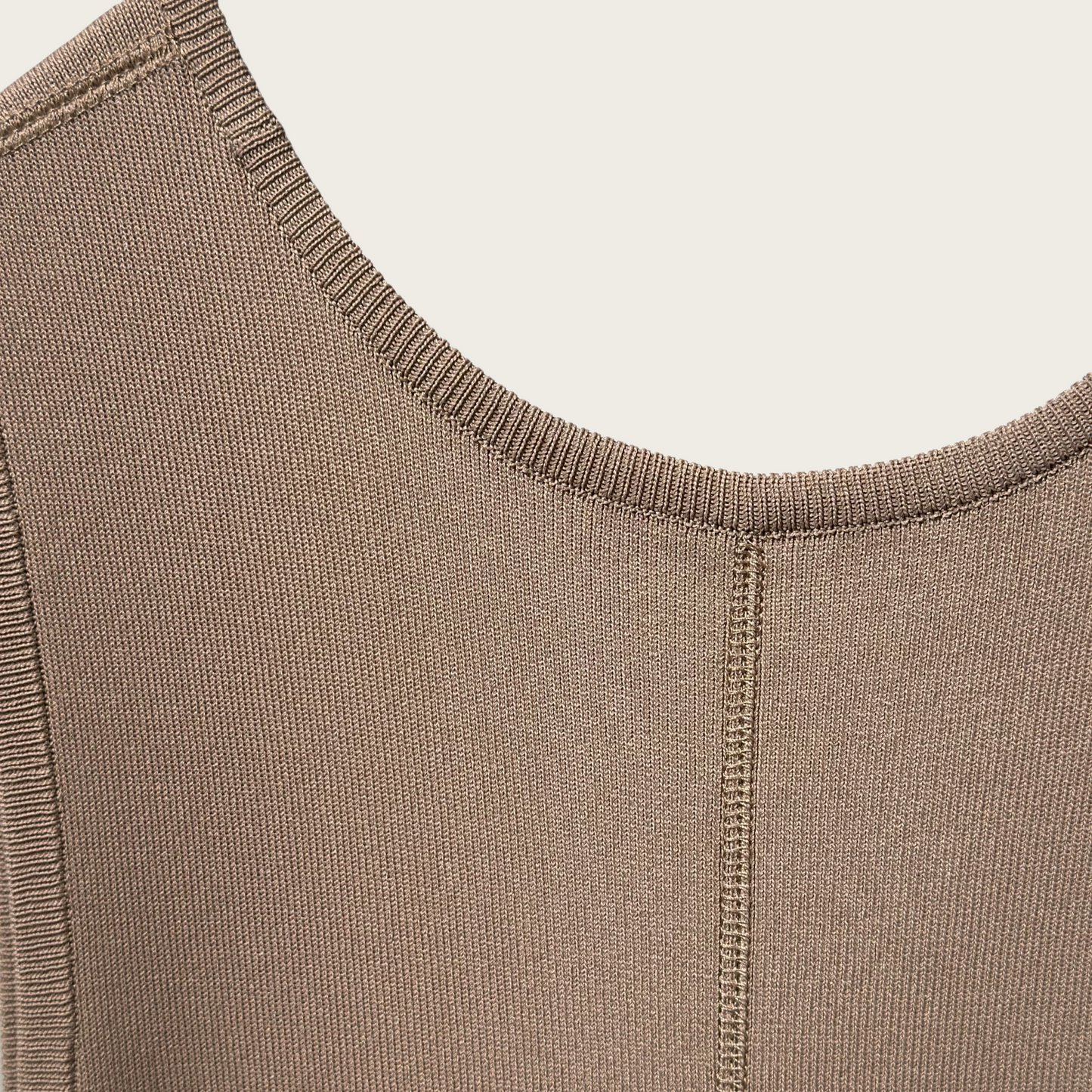 14G fine ribbed knitted dress