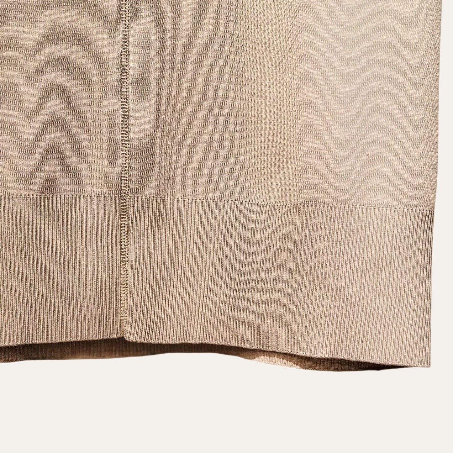 14G fine ribbed knitted dress