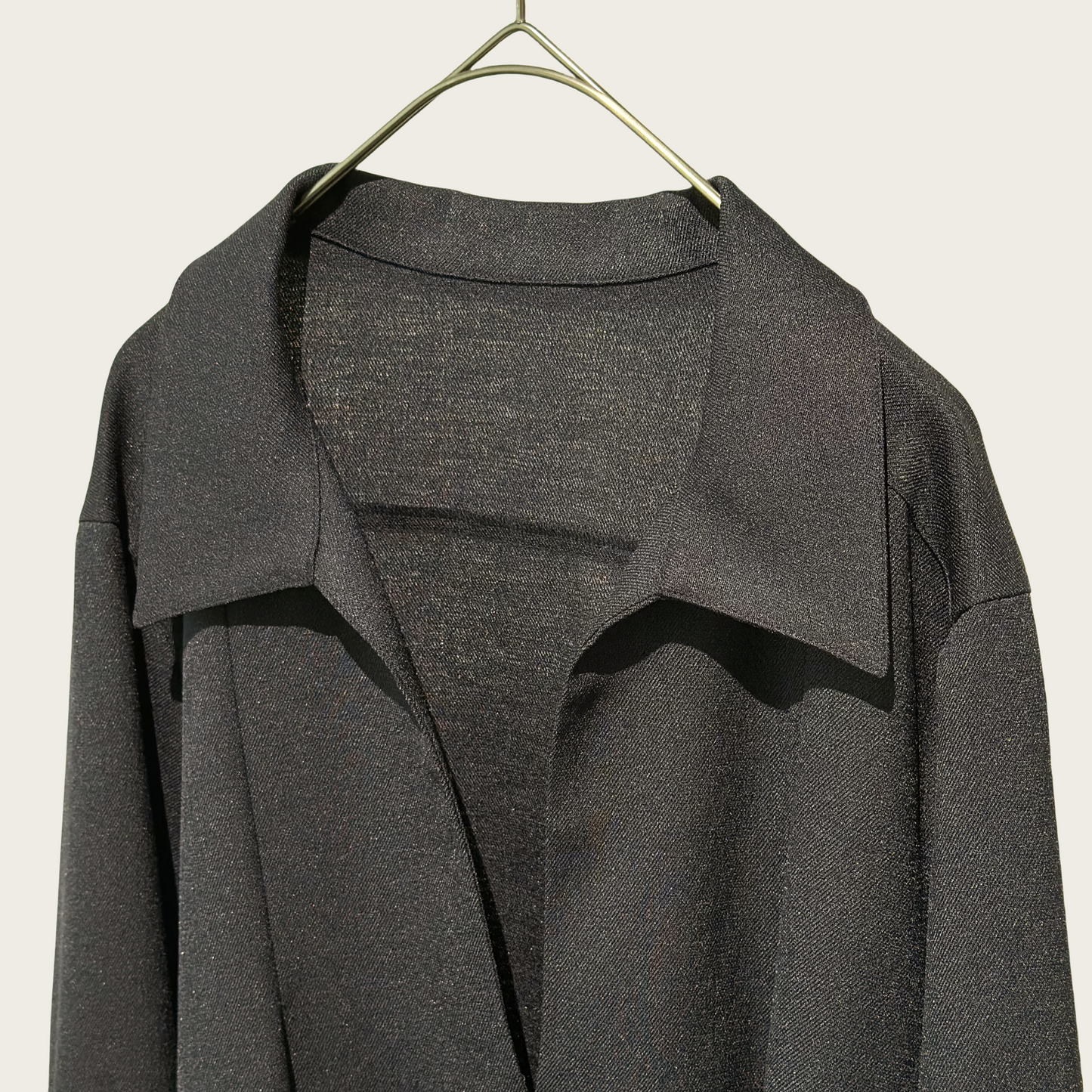 Japanese fabric Alicia Lino captain deep V-neck shirt