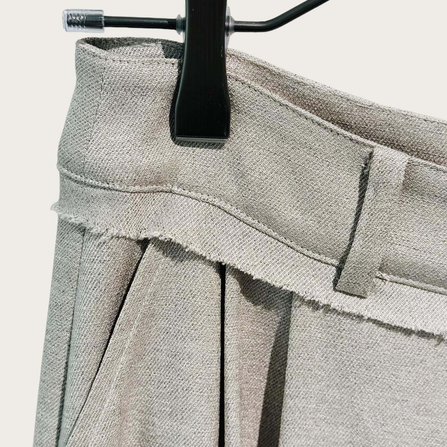 Japanese fabric Alicia Lino wide-leg casual pants